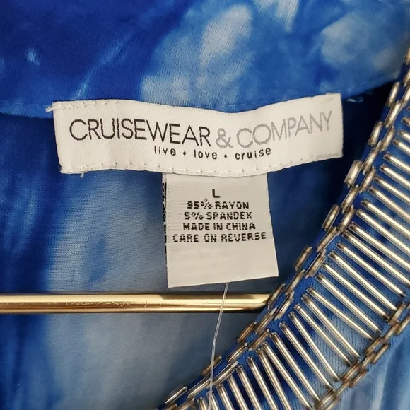 CruiseWear and Company blue tie dye dress - Picture 5 of 10
